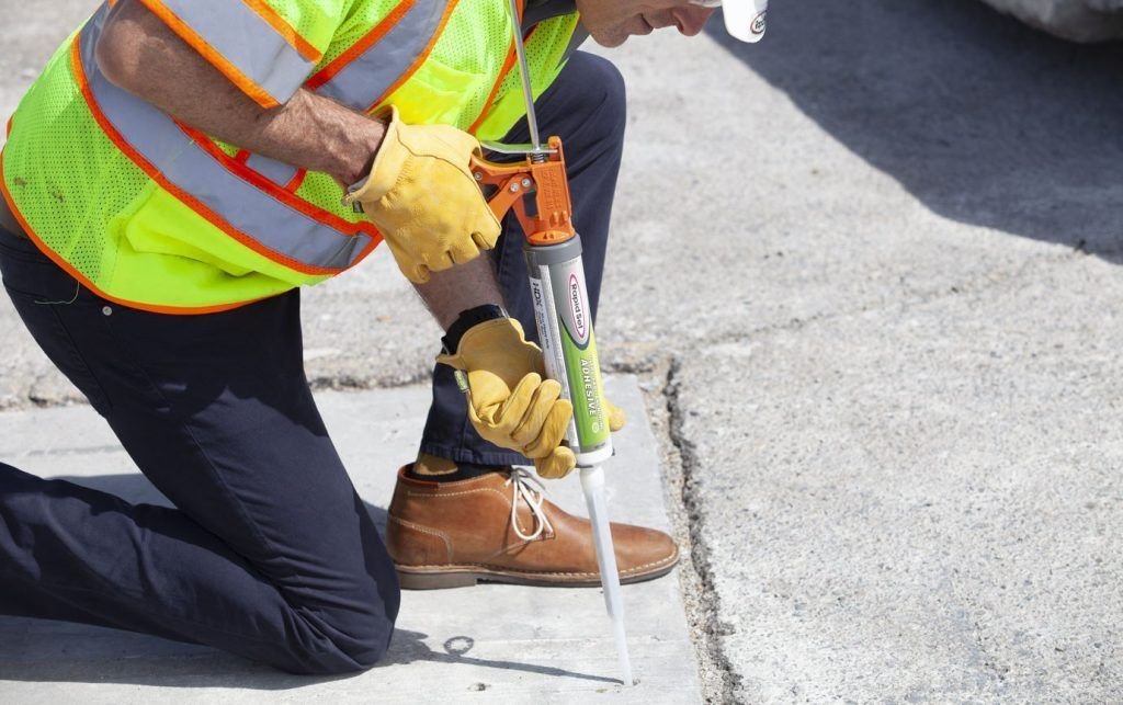 concrete Anchoring Adhesives working